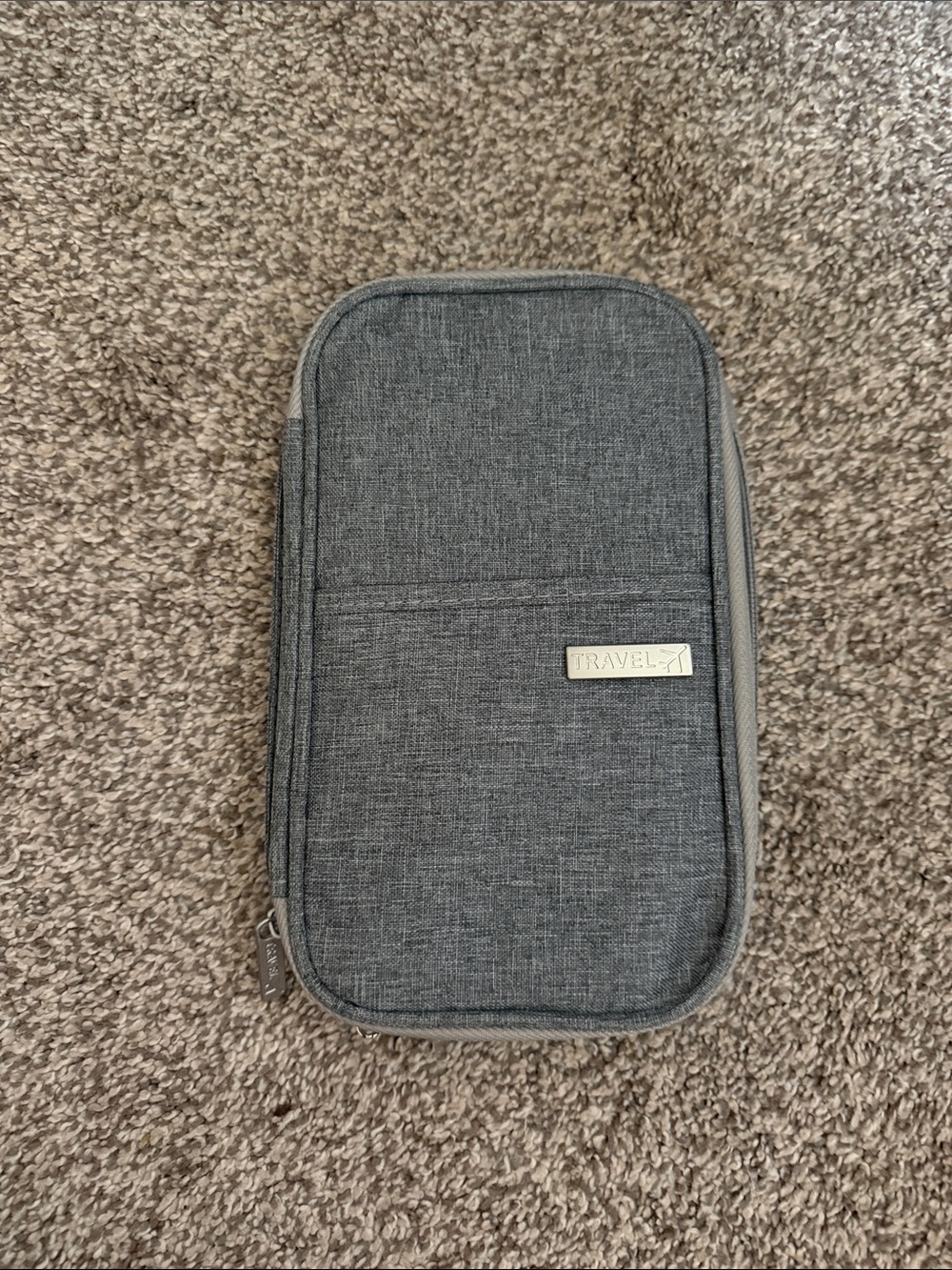 Travel RFID Passport & Document Organizer - Charcoal Gray